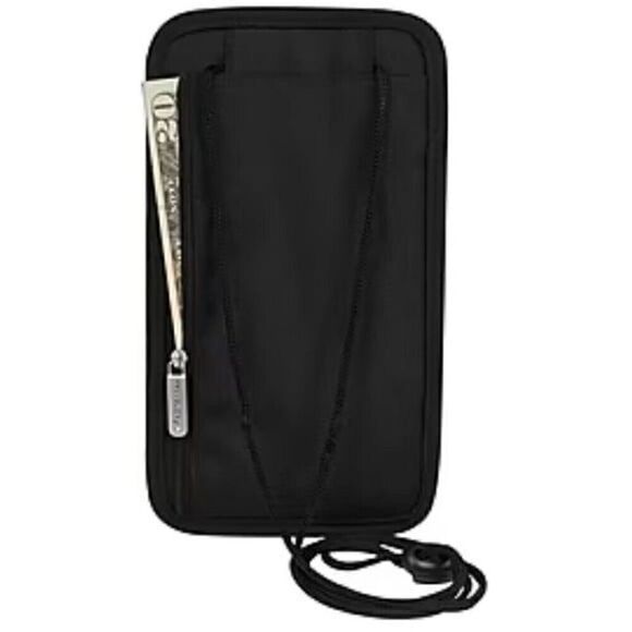 Travelon Passport ID & Boarding Pass Holder bag, wallet purse back - Picture 3 of 12